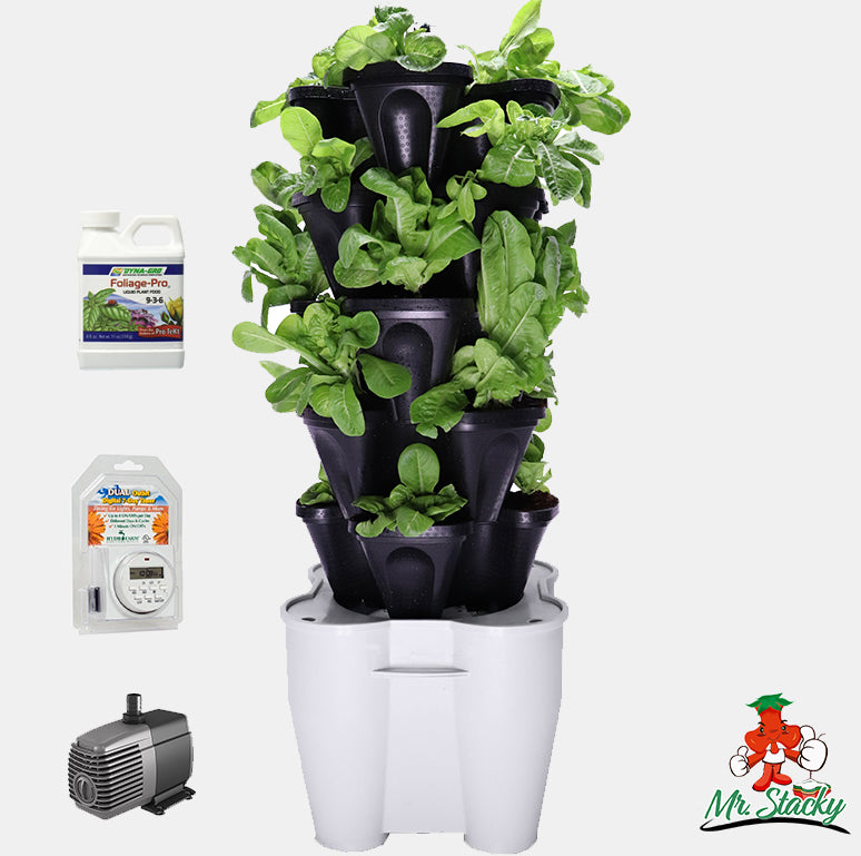 plant tower self watering Self Watering Smart Farm Kit – Smart Hydro Garden By Mr.Stacky
